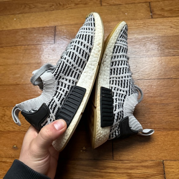 Womens Grey Adidas NMD Boost Shoes - Picture 5 of 6